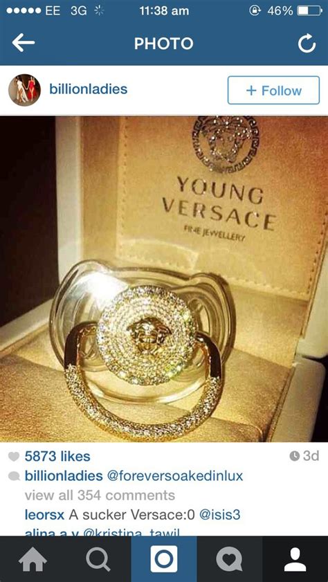 young versace pacifier for sale|Versace kids shoes.